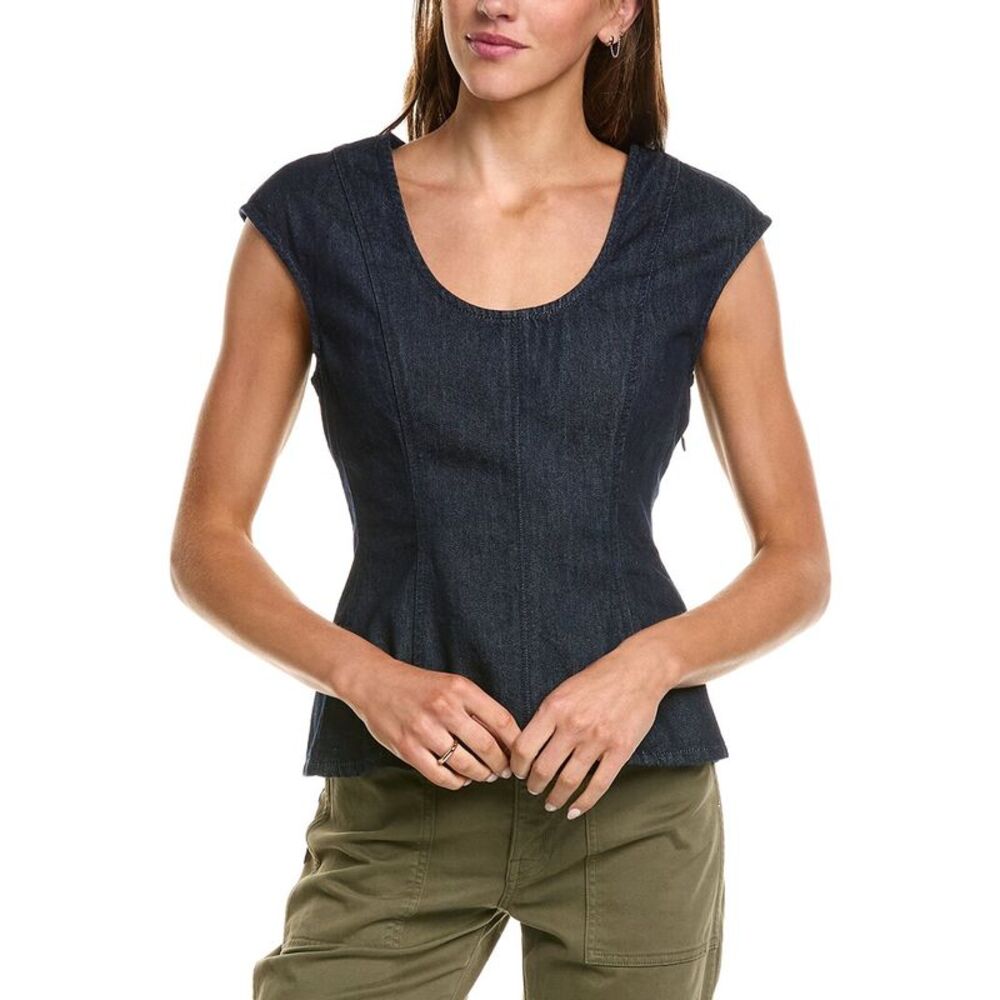 Madewell Womens  Seamed Tank, Blue